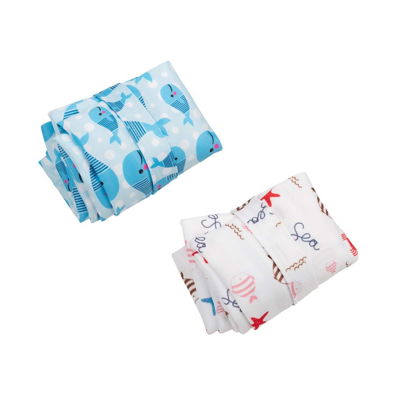 ALVABABY 2pcs Cloth Diaper Wet Dry Bags Waterproof Reusable with Two Zippered Pockets Travel Beach Pool Daycare Soiled Baby Items Yoga Gym Bag for Swimsuits or Wet Clothes LX-YK6163 - Image 3